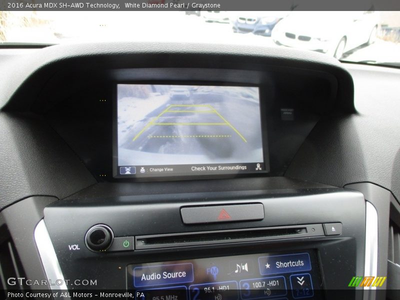 White Diamond Pearl / Graystone 2016 Acura MDX SH-AWD Technology