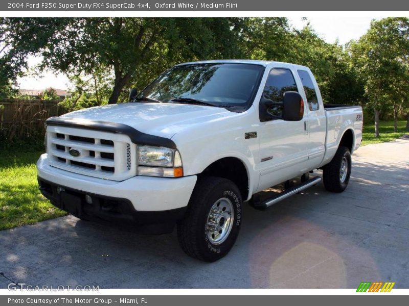 Oxford White / Medium Flint 2004 Ford F350 Super Duty FX4 SuperCab 4x4