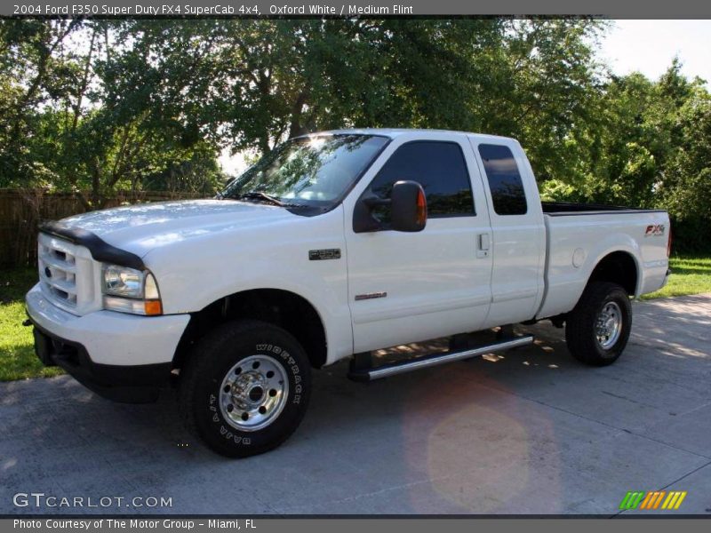Oxford White / Medium Flint 2004 Ford F350 Super Duty FX4 SuperCab 4x4