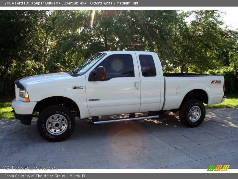 Oxford White / Medium Flint 2004 Ford F350 Super Duty FX4 SuperCab 4x4