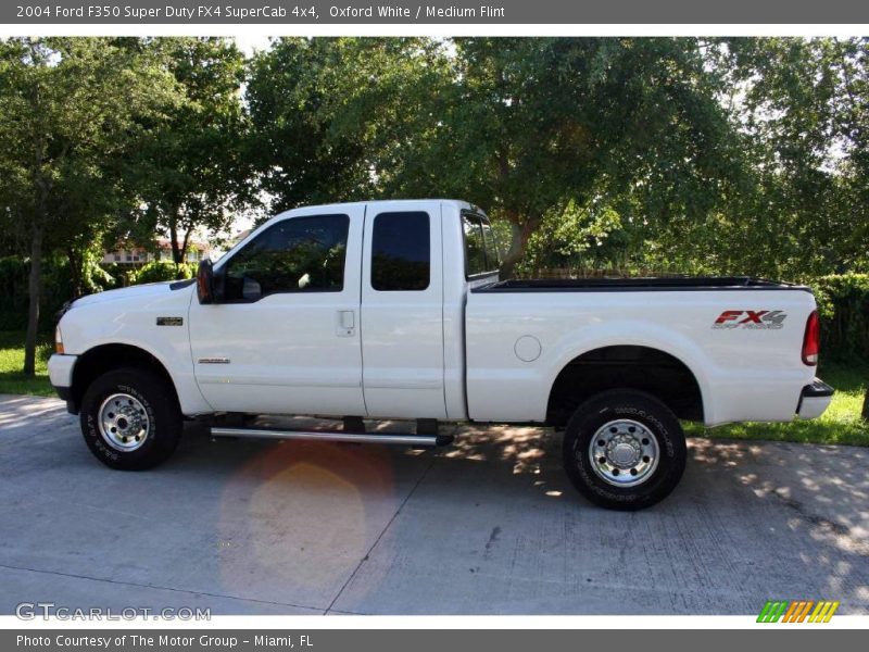Oxford White / Medium Flint 2004 Ford F350 Super Duty FX4 SuperCab 4x4