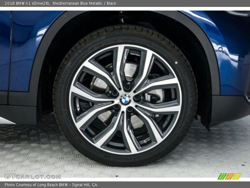 Mediterranean Blue Metallic / Black 2018 BMW X1 sDrive28i