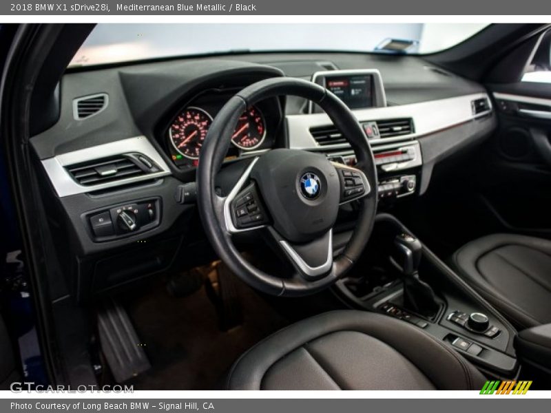 Mediterranean Blue Metallic / Black 2018 BMW X1 sDrive28i