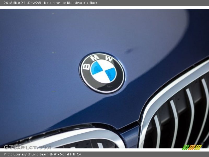 Mediterranean Blue Metallic / Black 2018 BMW X1 sDrive28i