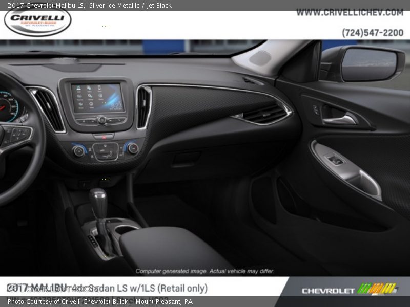 Silver Ice Metallic / Jet Black 2017 Chevrolet Malibu LS