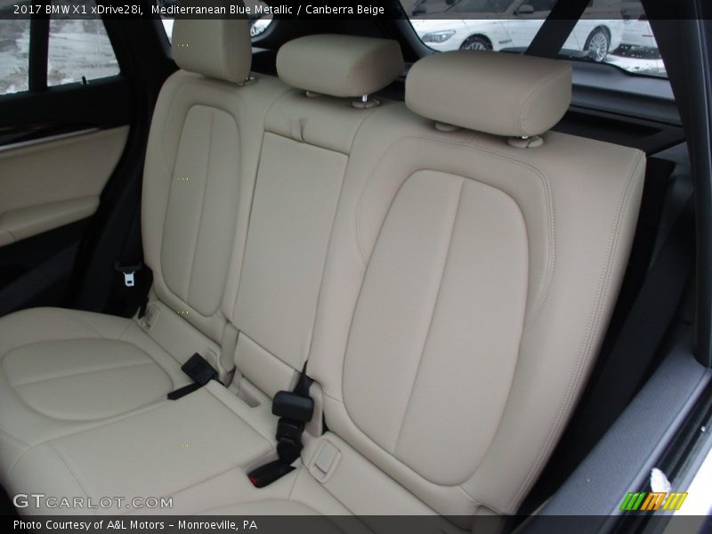 Mediterranean Blue Metallic / Canberra Beige 2017 BMW X1 xDrive28i
