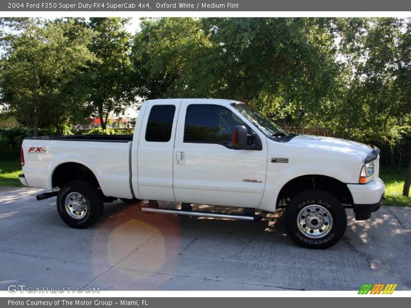 Oxford White / Medium Flint 2004 Ford F350 Super Duty FX4 SuperCab 4x4