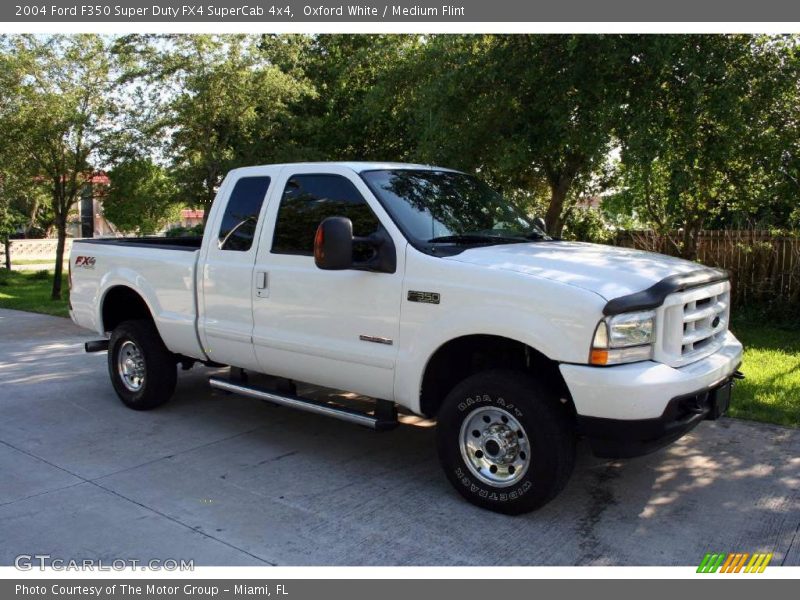 Oxford White / Medium Flint 2004 Ford F350 Super Duty FX4 SuperCab 4x4