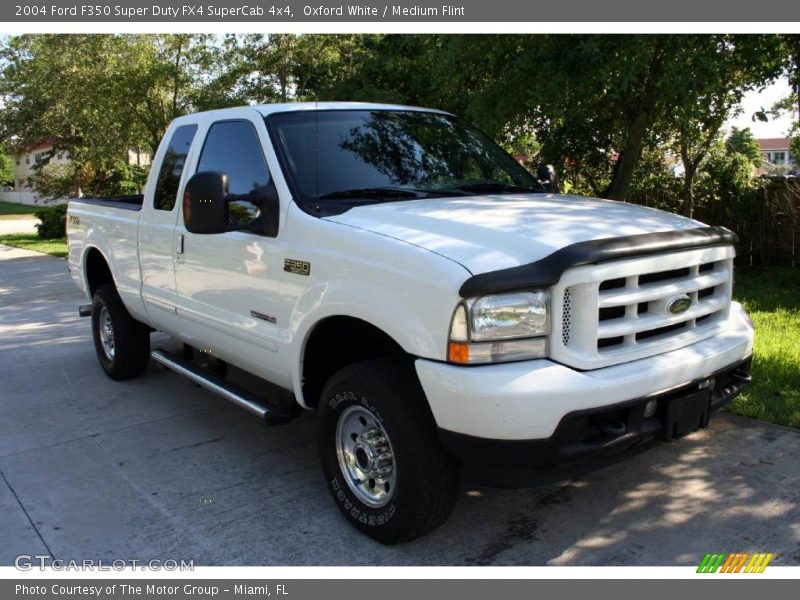 Oxford White / Medium Flint 2004 Ford F350 Super Duty FX4 SuperCab 4x4