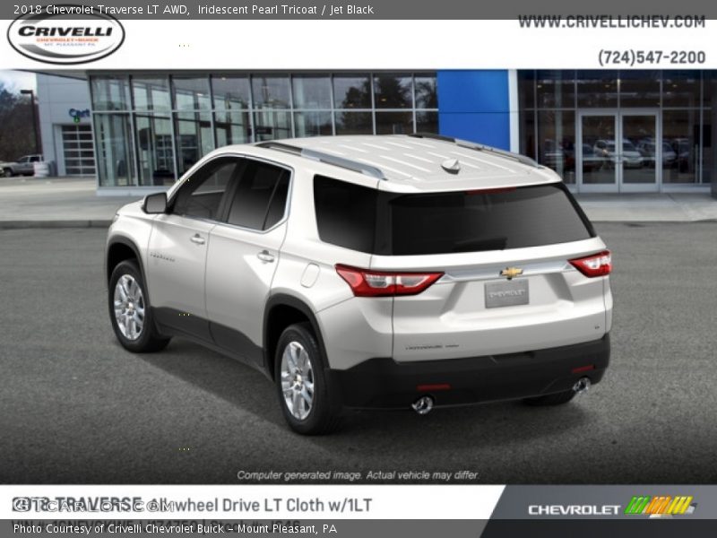 Iridescent Pearl Tricoat / Jet Black 2018 Chevrolet Traverse LT AWD