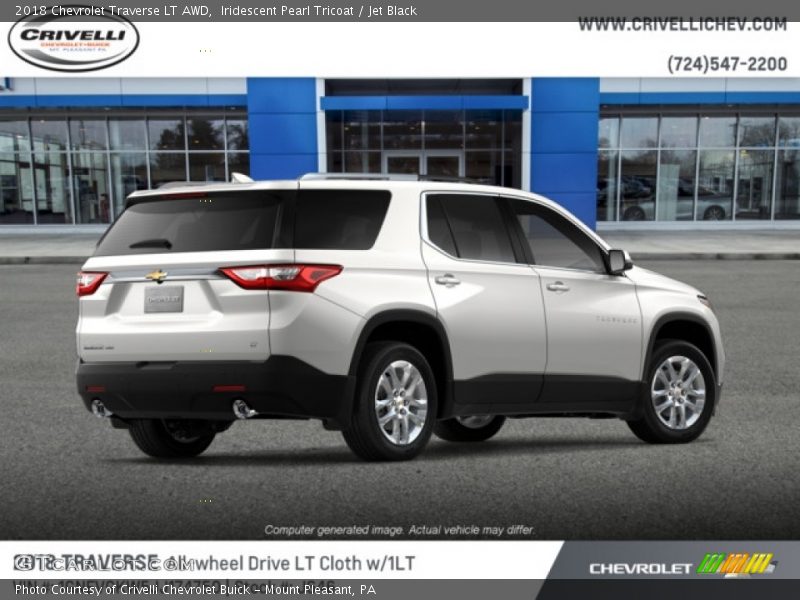 Iridescent Pearl Tricoat / Jet Black 2018 Chevrolet Traverse LT AWD