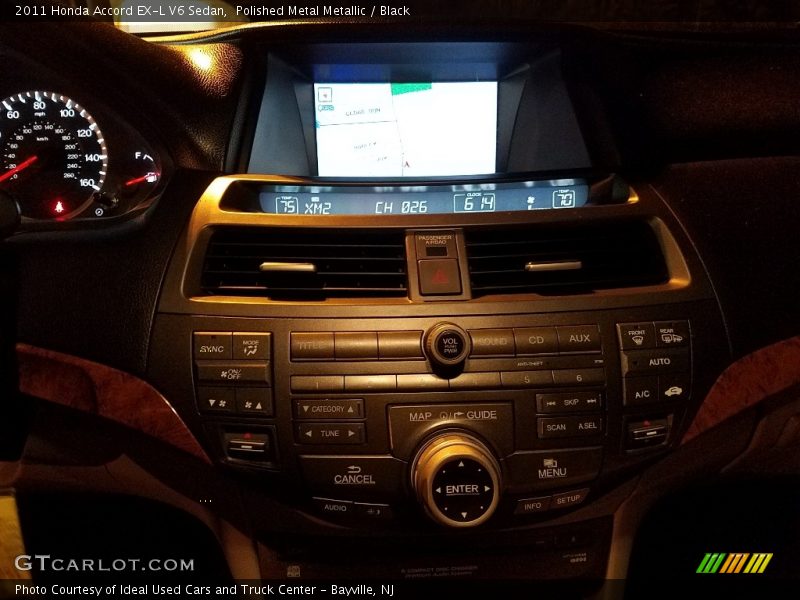 Polished Metal Metallic / Black 2011 Honda Accord EX-L V6 Sedan