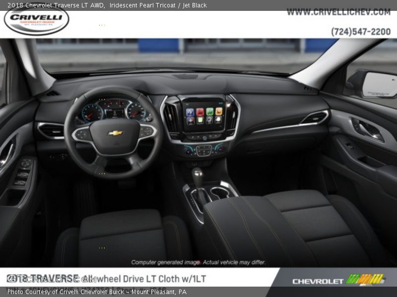 Iridescent Pearl Tricoat / Jet Black 2018 Chevrolet Traverse LT AWD