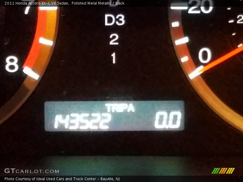 Polished Metal Metallic / Black 2011 Honda Accord EX-L V6 Sedan