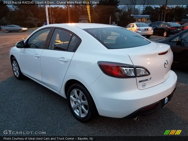 Crystal White Pearl Mica / Black 2010 Mazda MAZDA3 i Sport 4 Door
