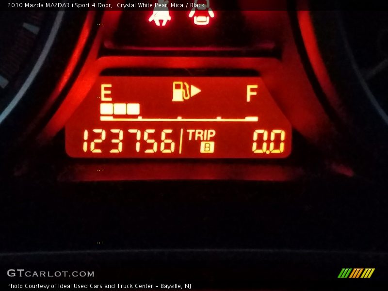 Crystal White Pearl Mica / Black 2010 Mazda MAZDA3 i Sport 4 Door