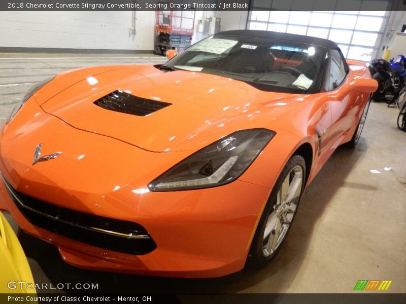 Sebring Orange Tintcoat / Jet Black 2018 Chevrolet Corvette Stingray Convertible