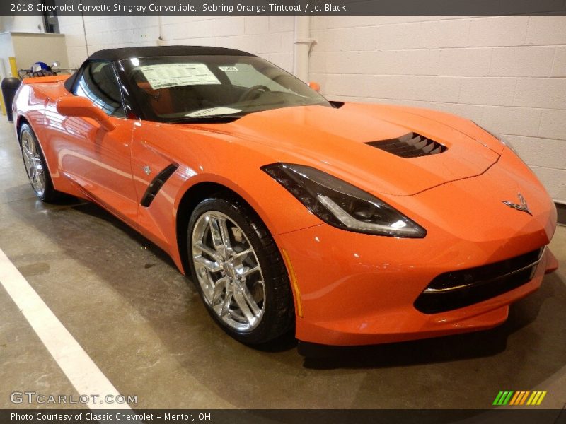 Front 3/4 View of 2018 Corvette Stingray Convertible