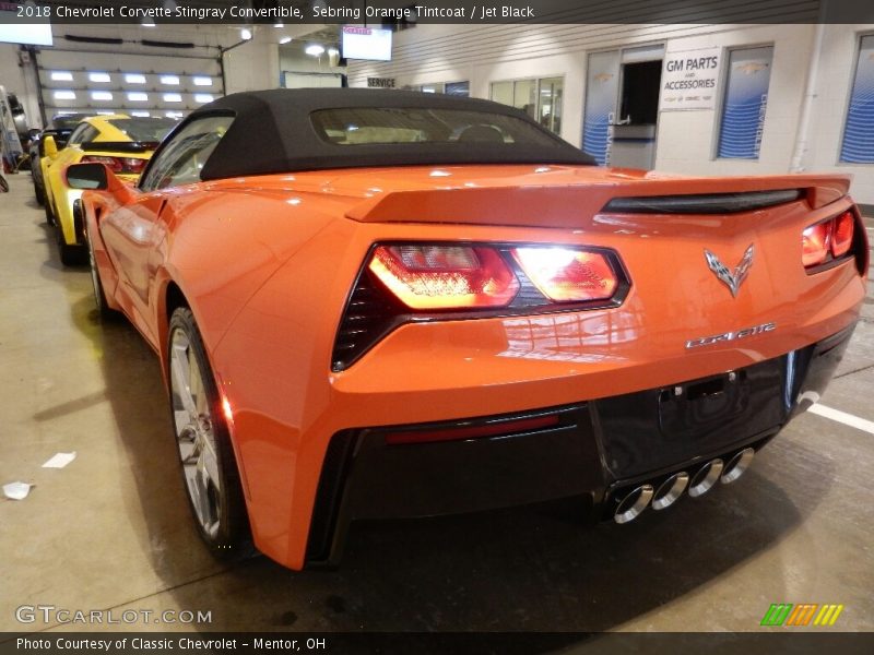Sebring Orange Tintcoat / Jet Black 2018 Chevrolet Corvette Stingray Convertible