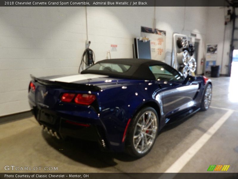 Admiral Blue Metallic / Jet Black 2018 Chevrolet Corvette Grand Sport Convertible