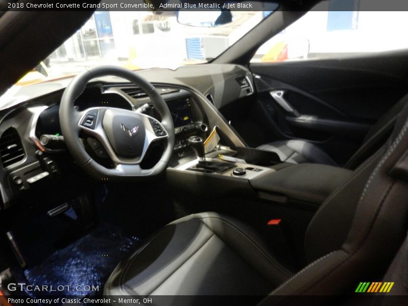 Admiral Blue Metallic / Jet Black 2018 Chevrolet Corvette Grand Sport Convertible