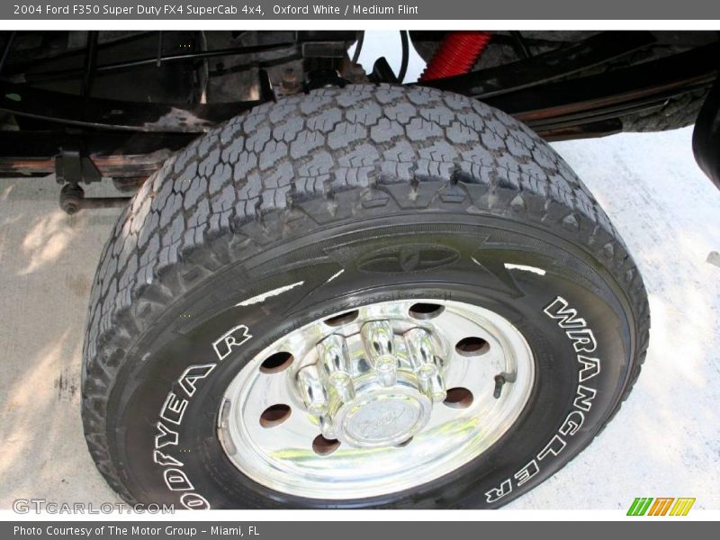 Oxford White / Medium Flint 2004 Ford F350 Super Duty FX4 SuperCab 4x4