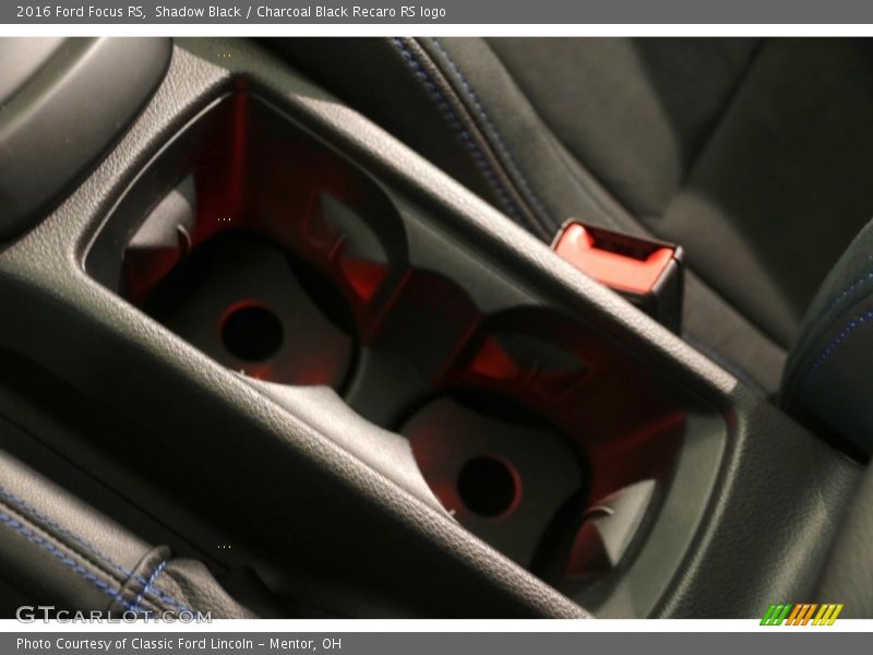 Shadow Black / Charcoal Black Recaro RS logo 2016 Ford Focus RS