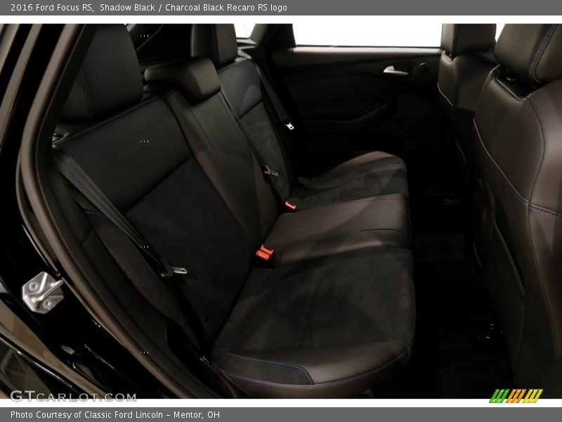 Shadow Black / Charcoal Black Recaro RS logo 2016 Ford Focus RS