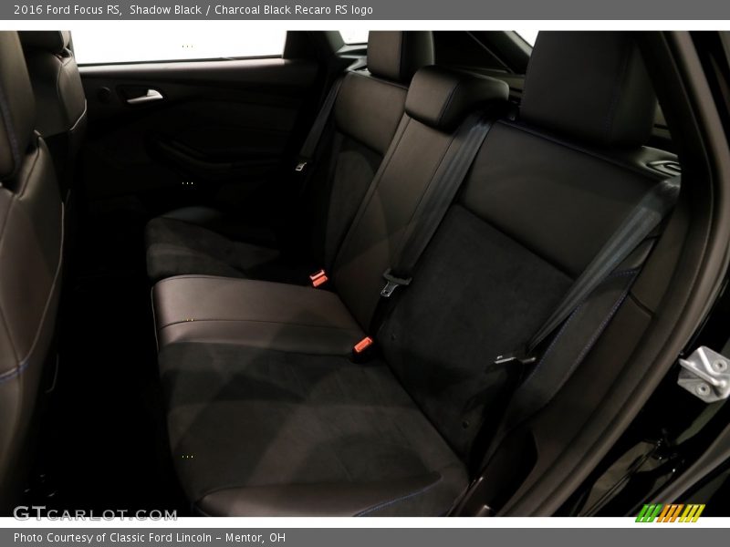 Shadow Black / Charcoal Black Recaro RS logo 2016 Ford Focus RS
