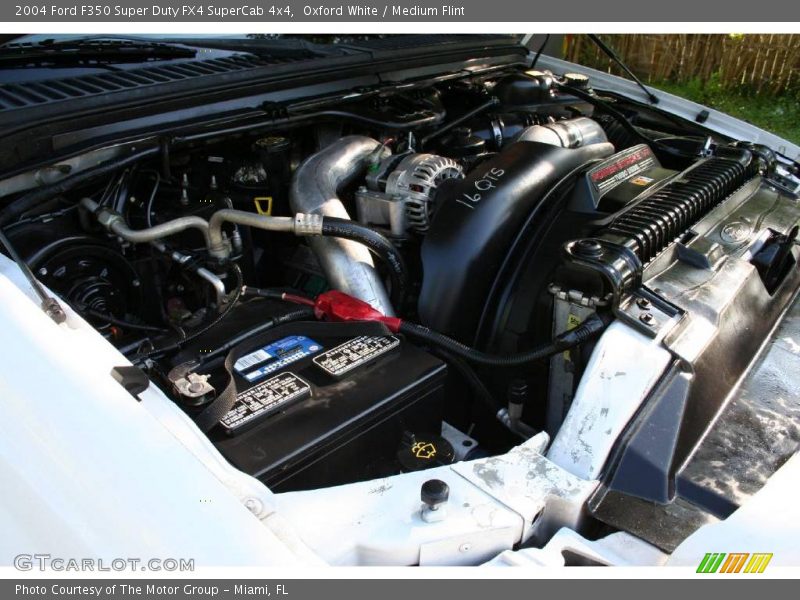 Oxford White / Medium Flint 2004 Ford F350 Super Duty FX4 SuperCab 4x4