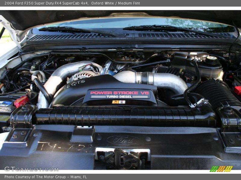 Oxford White / Medium Flint 2004 Ford F350 Super Duty FX4 SuperCab 4x4
