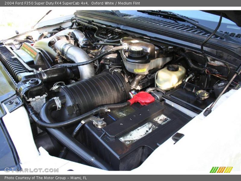 Oxford White / Medium Flint 2004 Ford F350 Super Duty FX4 SuperCab 4x4