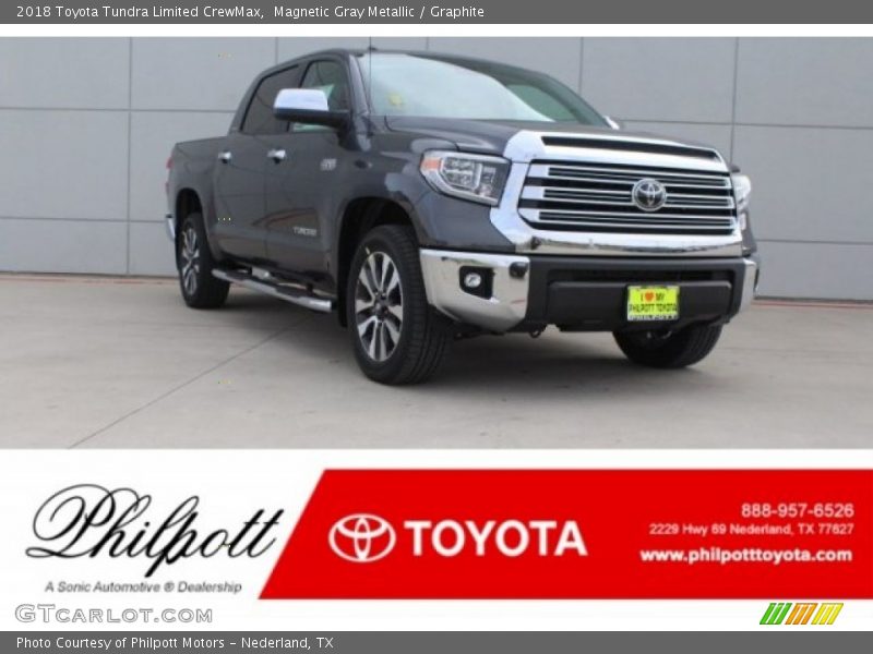 Magnetic Gray Metallic / Graphite 2018 Toyota Tundra Limited CrewMax