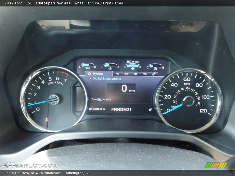 White Platinum / Light Camel 2017 Ford F150 Lariat SuperCrew 4X4