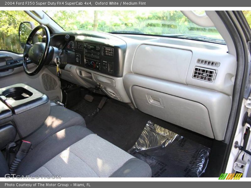 Oxford White / Medium Flint 2004 Ford F350 Super Duty FX4 SuperCab 4x4