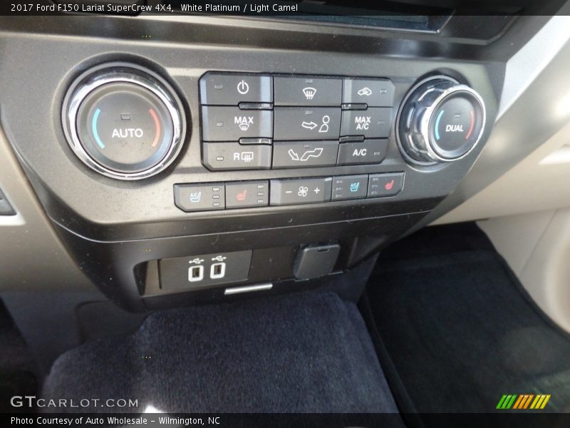 White Platinum / Light Camel 2017 Ford F150 Lariat SuperCrew 4X4