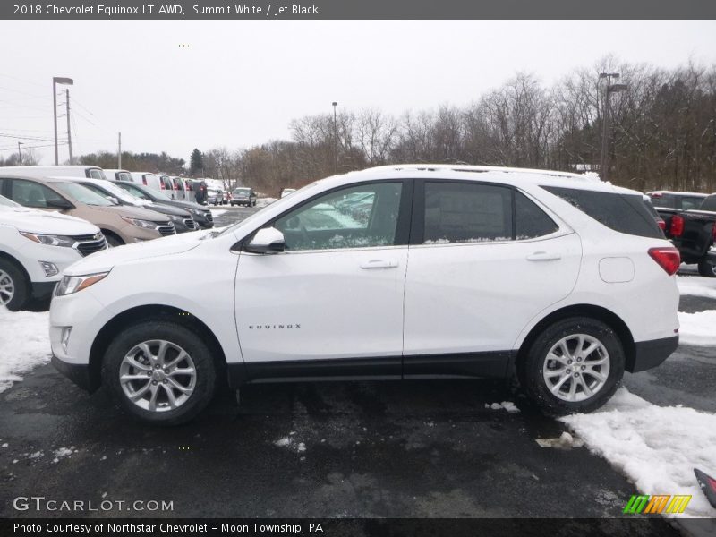 Summit White / Jet Black 2018 Chevrolet Equinox LT AWD