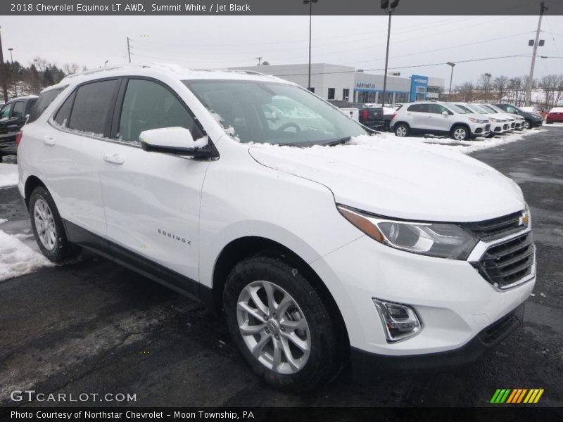 Summit White / Jet Black 2018 Chevrolet Equinox LT AWD
