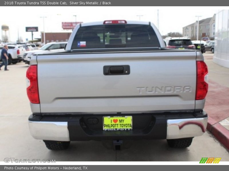 Silver Sky Metallic / Black 2018 Toyota Tundra TSS Double Cab