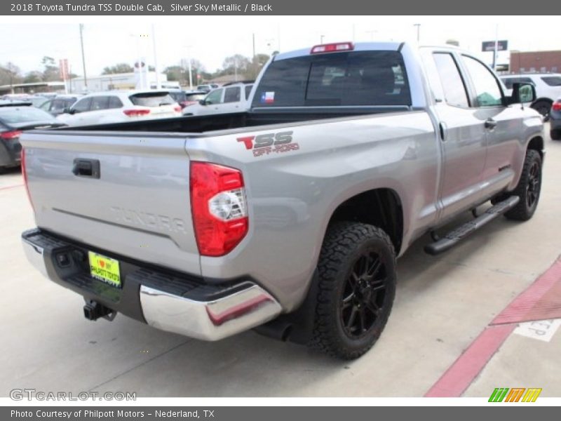 Silver Sky Metallic / Black 2018 Toyota Tundra TSS Double Cab
