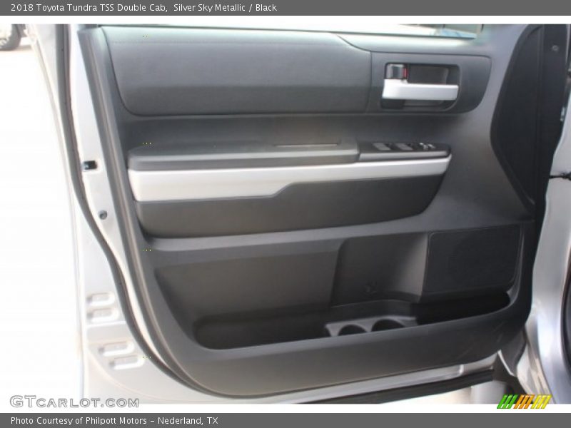 Silver Sky Metallic / Black 2018 Toyota Tundra TSS Double Cab