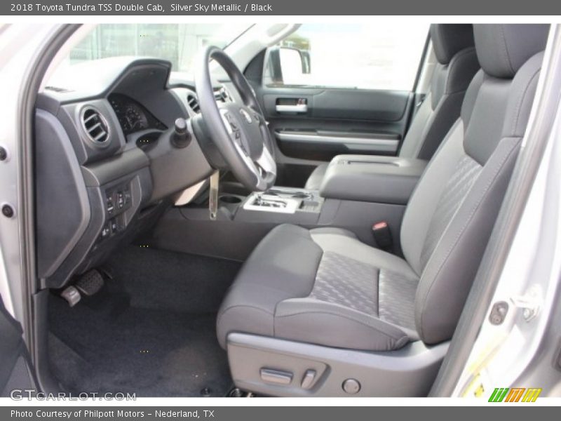 Silver Sky Metallic / Black 2018 Toyota Tundra TSS Double Cab
