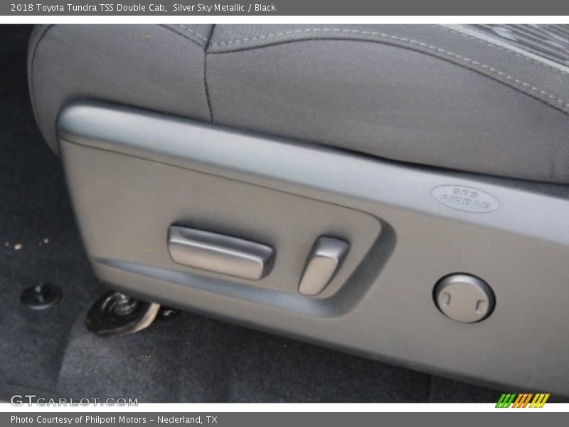 Silver Sky Metallic / Black 2018 Toyota Tundra TSS Double Cab