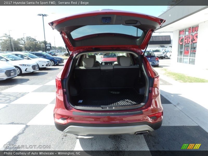Serrano Red / Beige 2017 Hyundai Santa Fe Sport FWD