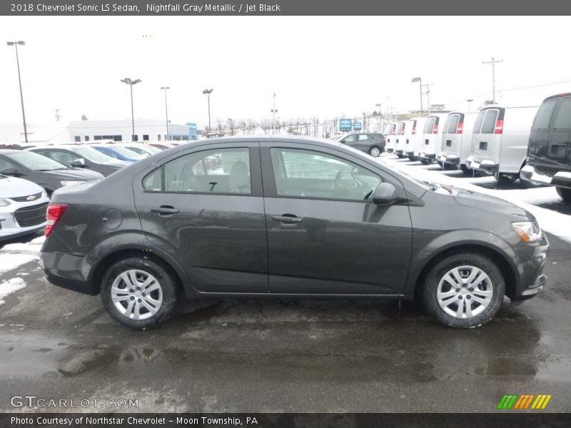 Nightfall Gray Metallic / Jet Black 2018 Chevrolet Sonic LS Sedan