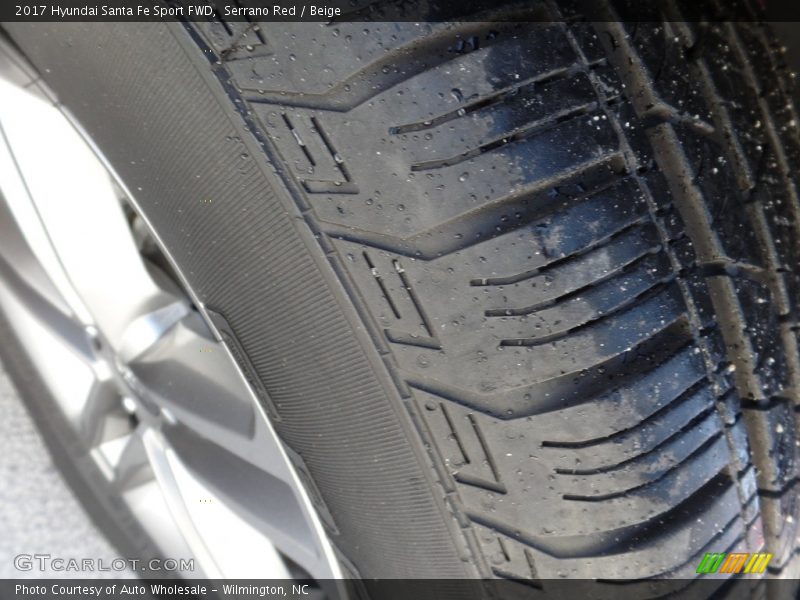 Serrano Red / Beige 2017 Hyundai Santa Fe Sport FWD