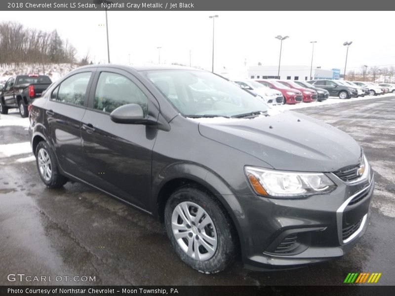 Nightfall Gray Metallic / Jet Black 2018 Chevrolet Sonic LS Sedan