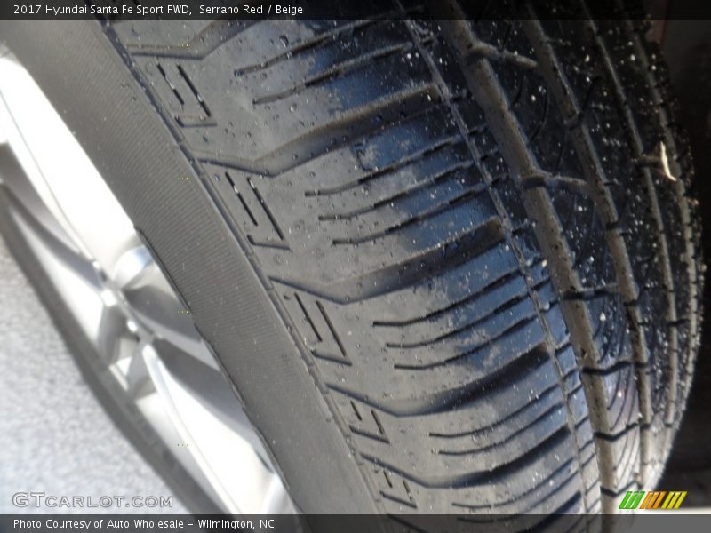 Serrano Red / Beige 2017 Hyundai Santa Fe Sport FWD