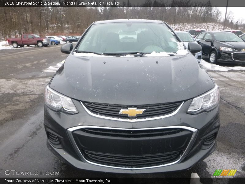 Nightfall Gray Metallic / Jet Black 2018 Chevrolet Sonic LS Sedan