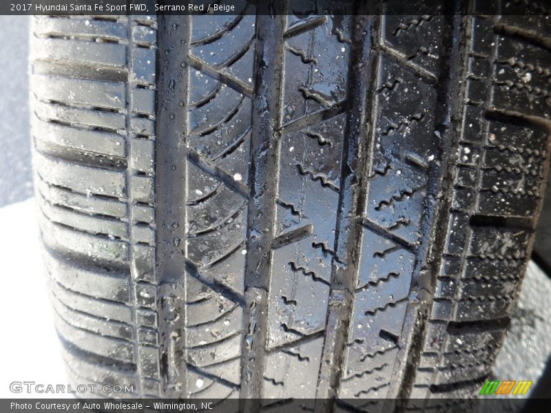 Serrano Red / Beige 2017 Hyundai Santa Fe Sport FWD